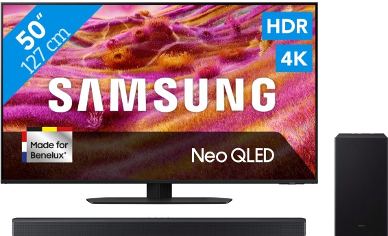 Samsung 50" Neo QLED QN90F 4K (2025) + Samsung HW-Q600F (2025) Main Image