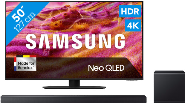 Samsung 50" Neo QLED QN90F 4K (2025) + Samsung HW-QS700F (2025) Main Image