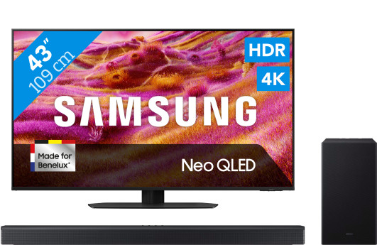 Samsung 43 inches Neo QLED QN90F 4K (2025) + Samsung HW-Q600F (2025) Main Image