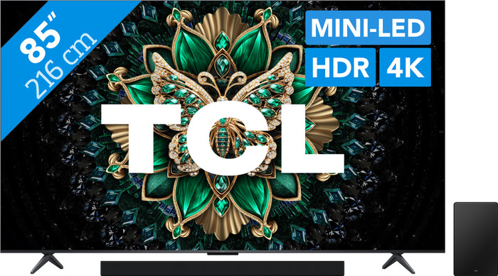 TCL 85" QD Mini-led C61K 4K (2025) + TCL Q75H Main Image