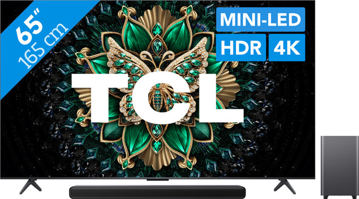TCL 65" QD Mini-led C61K 4K (2025) + TCL S55H 2.1 Soundbar Main Image