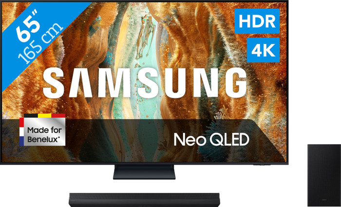 Samsung 65 inches Neo QLED QN73F 4K (2025) + Samsung HW-B66CF (2025) Main Image