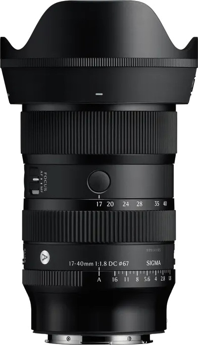 Sigma 17-40mm f/1.8 DC Art Sony E-mount front