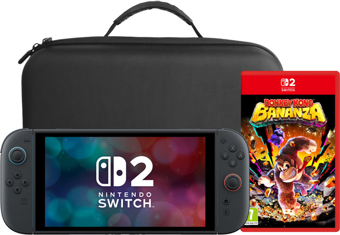 Nintendo Switch 2 + Donkey Kong Bananza + BlueBuilt Travel Case XL Main Image