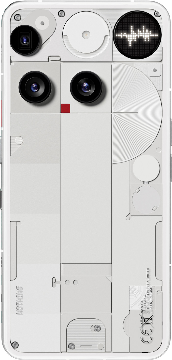 Nothing Phone (3) 256 Go Blanc 5G + Pack d'Accessoires arrière