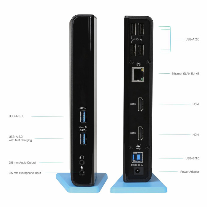 i-tec USB-A/USB-C Dual HDMI Docking Station visual supplier