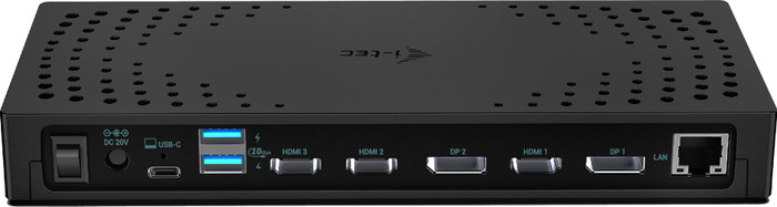 i-tec Triple 4K Docking Station 100W achterkant