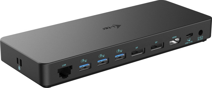 i-tec Usb C Triple Display Docking Station 100W achterkant