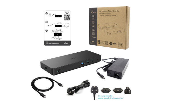 i-tec Usb C Triple Display Docking Station 100W accessoire