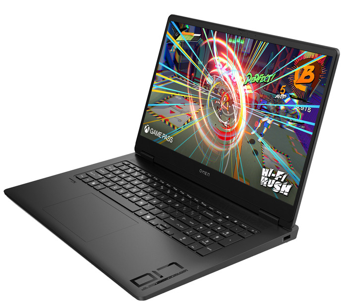 HP OMEN 17-db1990nb AZERTY rechterkant