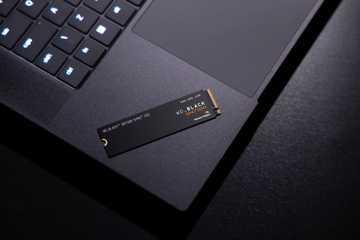 WD Black SN7100 500GB NVMe SSD product in gebruik