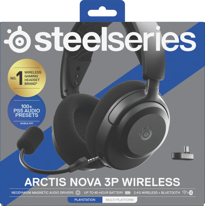 SteelSeries Arctis Nova 3P Zwart verpakking