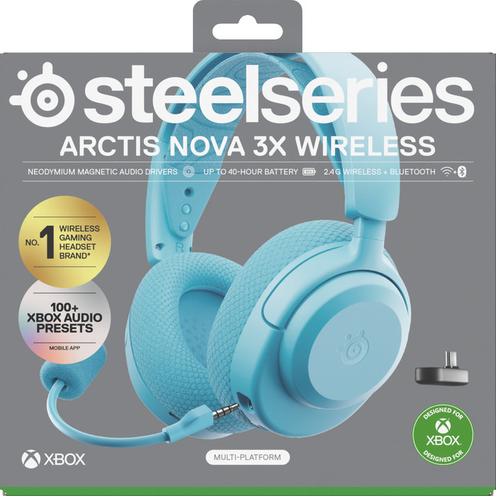 SteelSeries Arctis Nova 3X Aqua verpakking