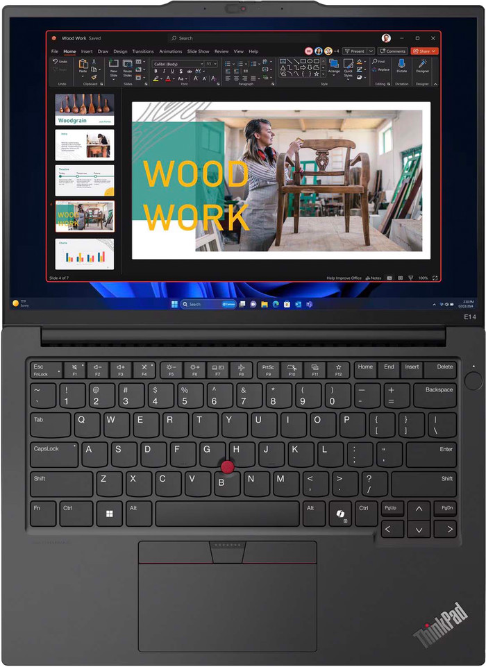 Lenovo ThinkPad E14 Gen 6 (AMD) - 21M3002XMB AZERTY dessus