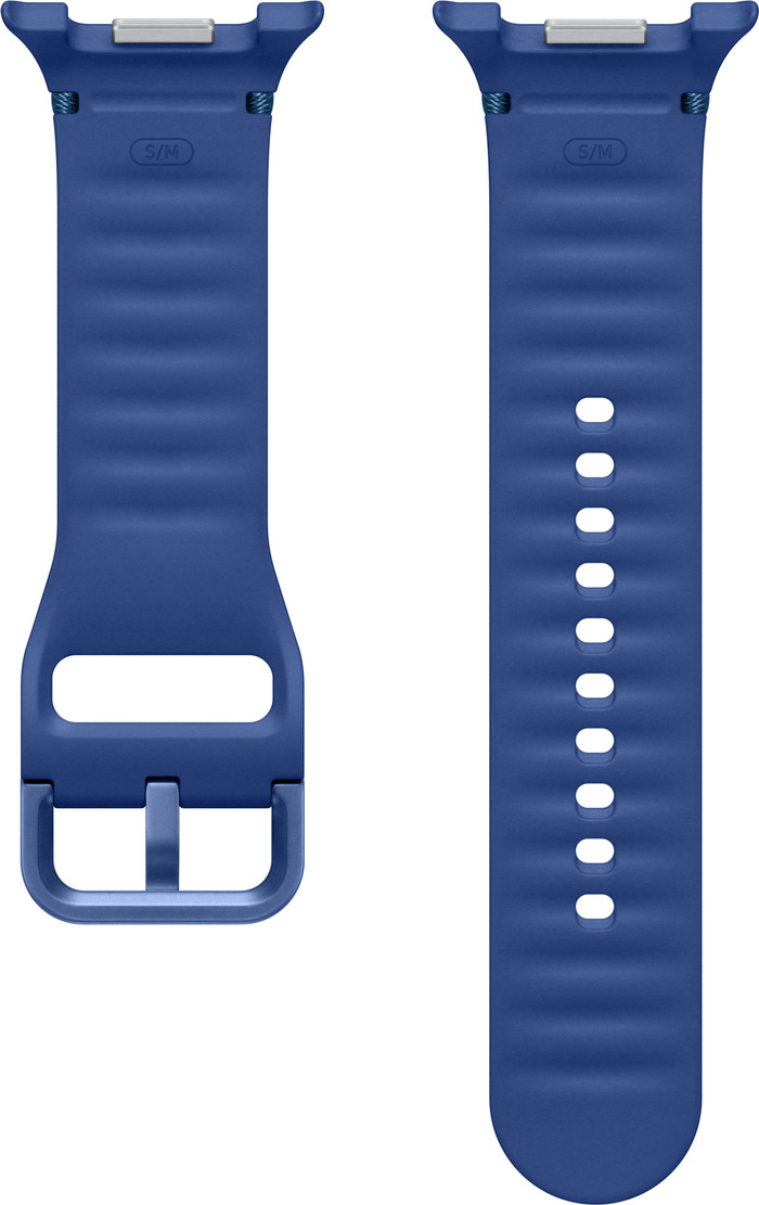 Samsung Galaxy Watch 8 Series Bracelet Sport En Silicone Bleu S/M arrière