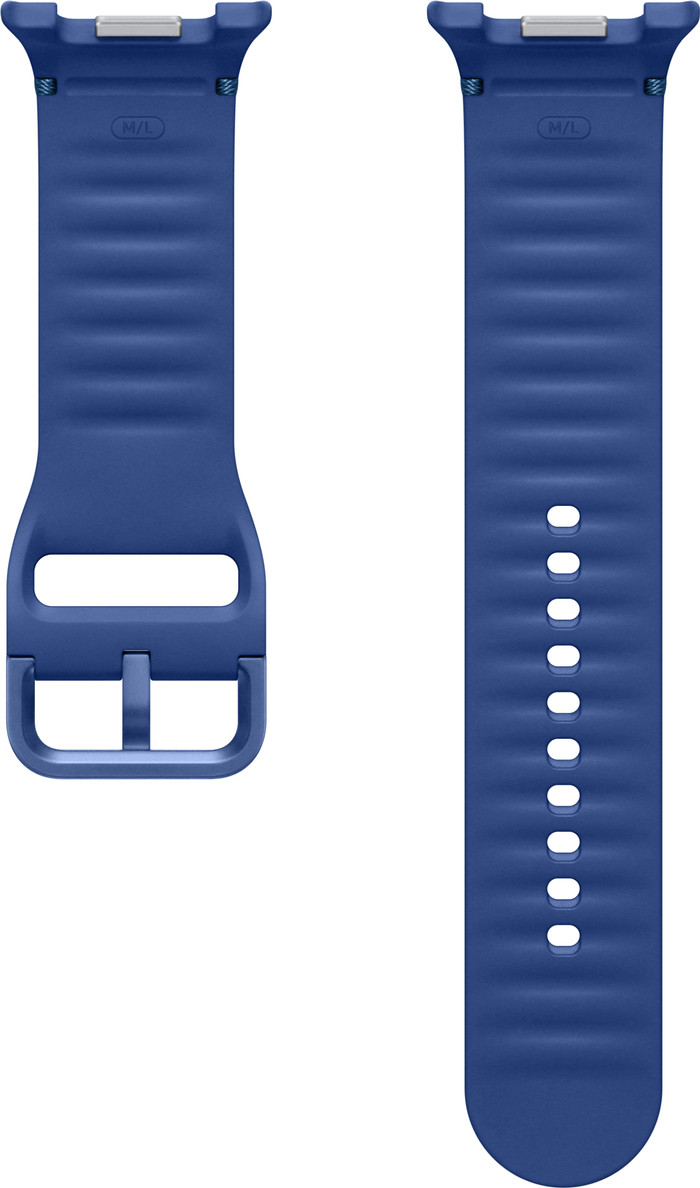 Samsung Galaxy Watch 8 Series Bracelet Sport En Silicone Bleu M/L arrière