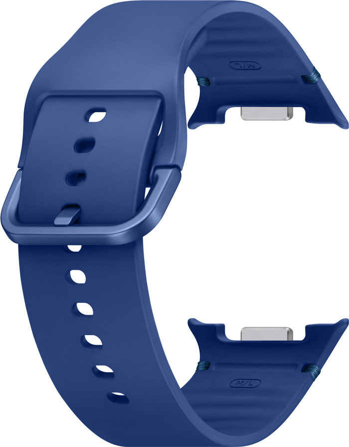 Samsung Galaxy Watch 8 Series Bracelet Sport En Silicone Bleu M/L détail