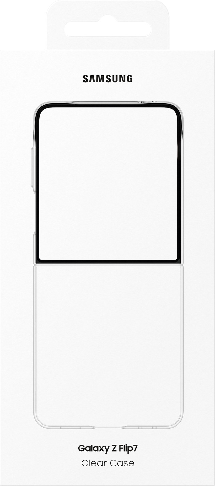 Samsung Galaxy Z Flip 7 Back Cover Transparent emballage