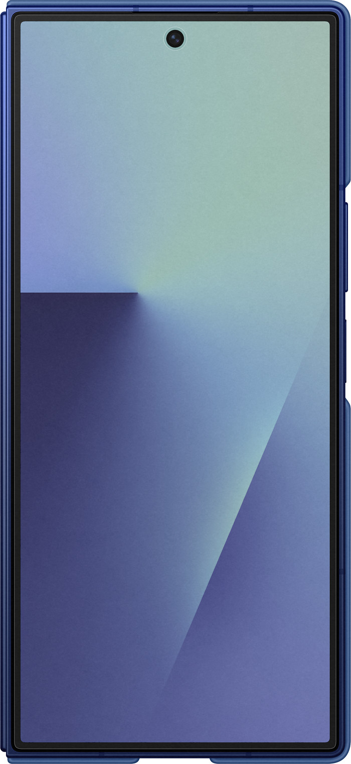 Samsung Galaxy Z Fold 7 Siliconen Back Cover Blauw voorkant