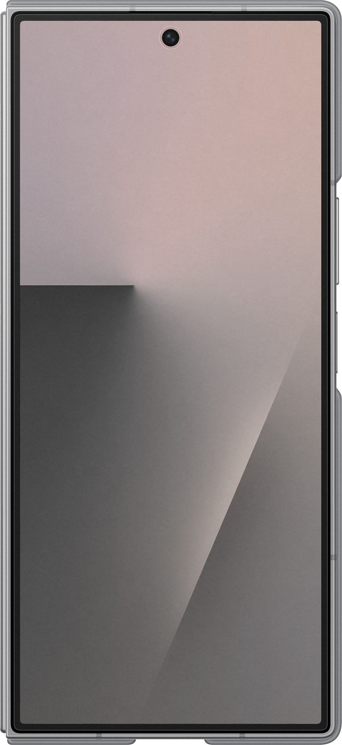 Samsung Galaxy Z Fold 7 Siliconen Back Cover Grijs voorkant