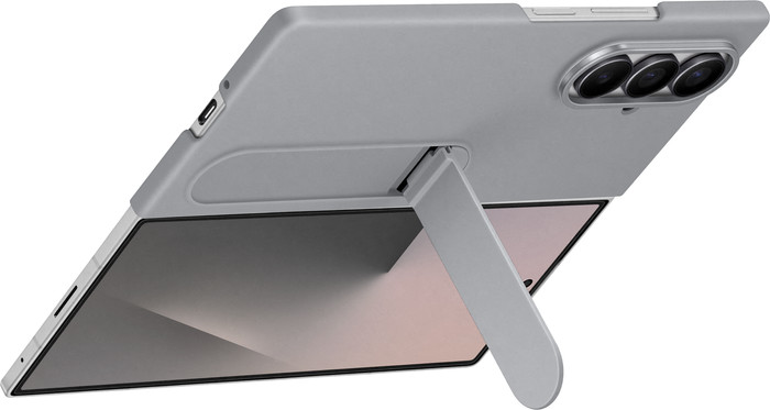 Samsung Galaxy Z Fold 7 Siliconen Back Cover Grijs achterkant