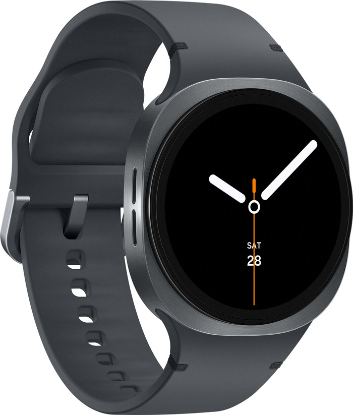 Samsung Galaxy Watch 8 4G Donkergrijs 40mm linkerkant