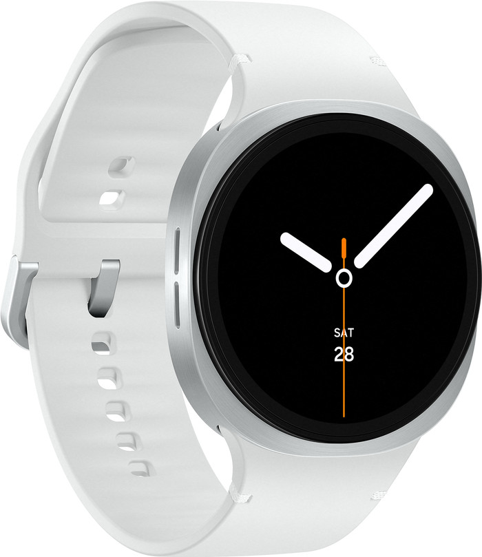 Samsung Galaxy Watch 8 4G Zilver 44mm linkerkant