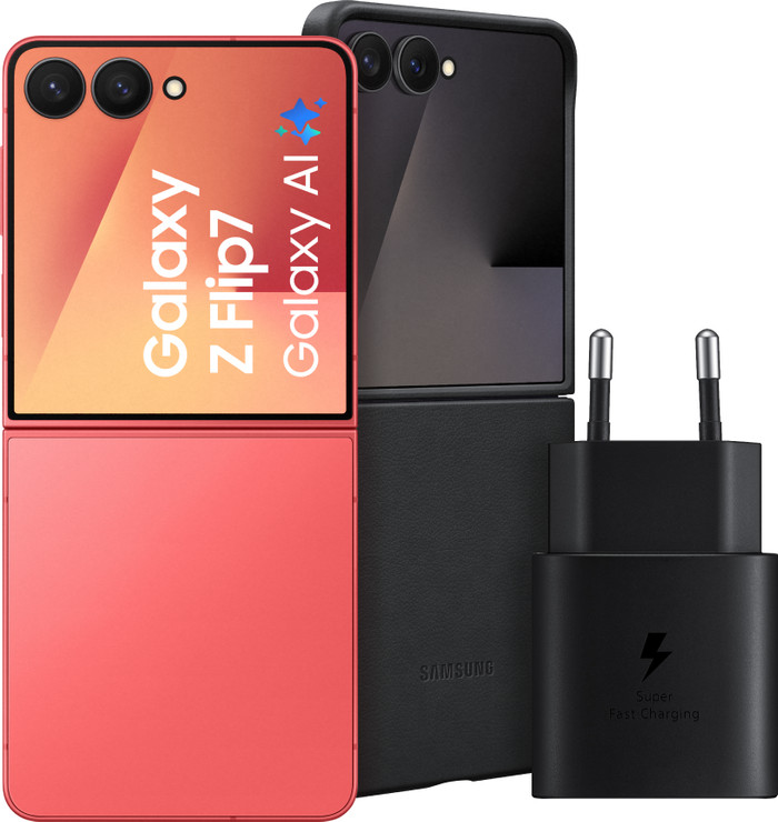 Samsung Galaxy Z Flip 7 256GB Rood 5G + Accessoirepakket Main Image