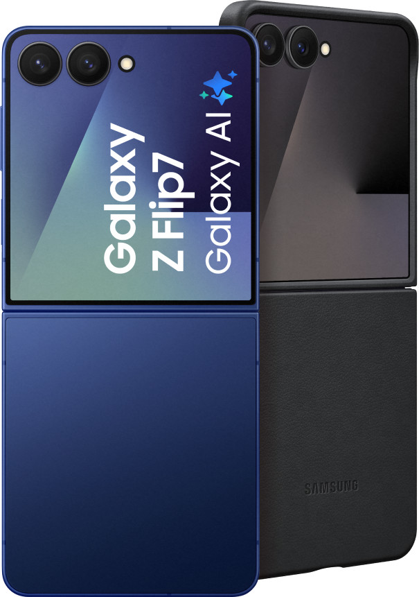 Samsung Galaxy Z Flip 7 512 Go Bleu 5G + Samsung Kindsuit Back Cover Noir Main Image