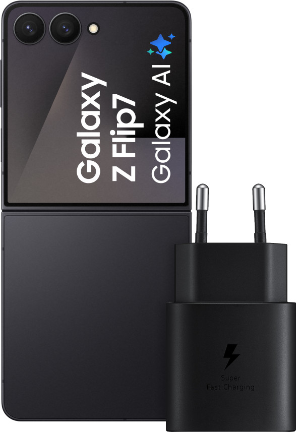 Samsung Galaxy Z Flip 7 512 Go Noir 5G + Samsung Chargeur 25 Watts Noir Main Image