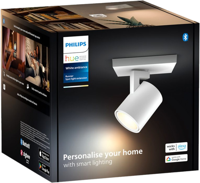 Philips Hue Runner Mounted Spot Light White Ambiance - 1 Spot - White packaging