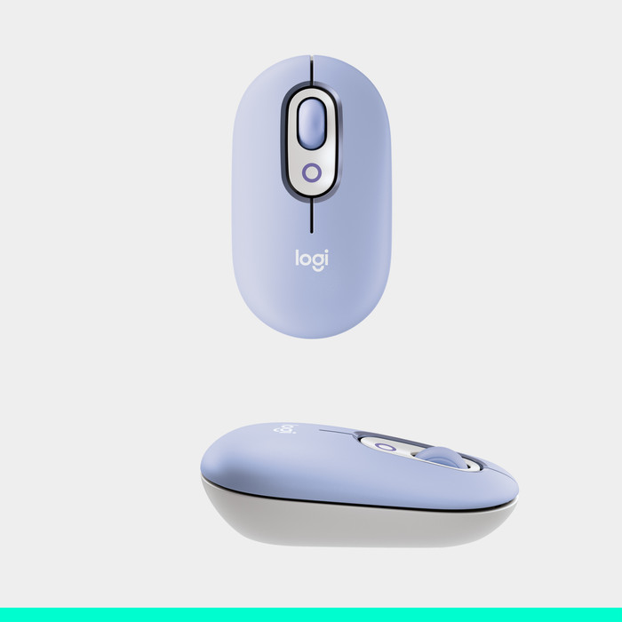 Logitech POP Wireless Mouse Purple product in use