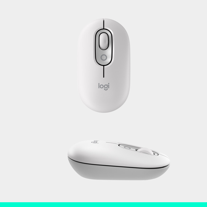 Logitech Pop Draadloze Muis Wit visual leverancier