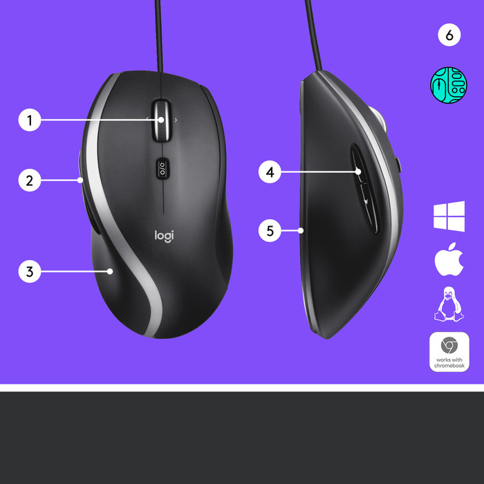 Logitech M500s Advanced Souris Filaire visuel fournisseur