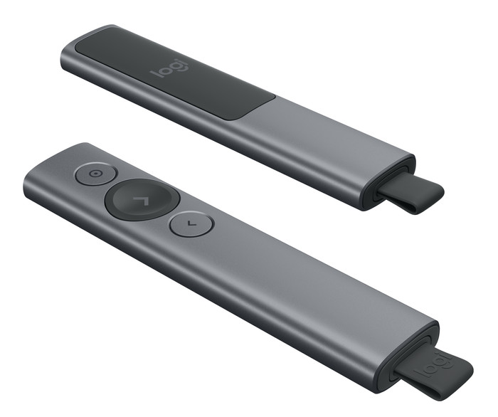 Logitech Spotlight Presentation Remote Gray front