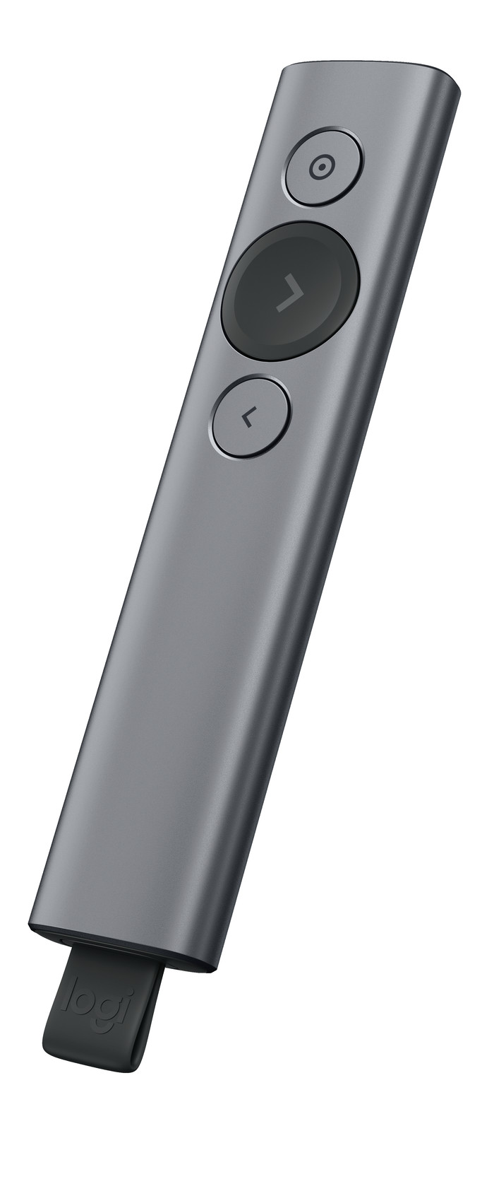 Logitech Spotlight Presentation Remote Gray front
