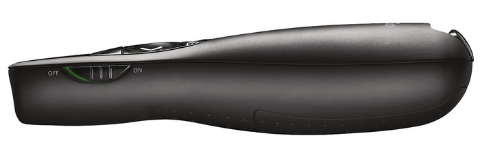Logitech R400 Wireless Presenter left side