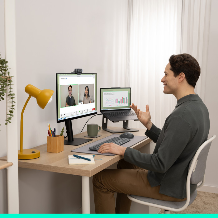 Logitech C920s Pro HD Webcam product in use