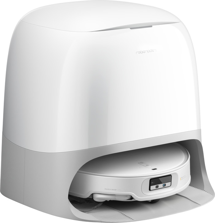 Roborock Qrevo CurvX White côté gauche