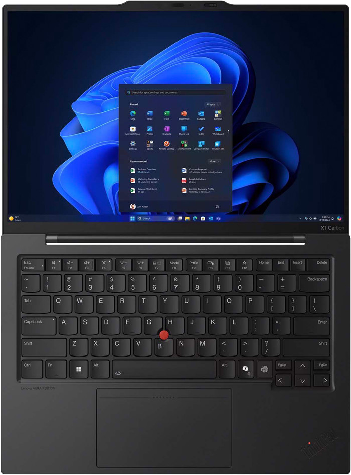 Lenovo ThinkPad X1 Carbon Gen 13 - 21NY000XMB AZERTY top