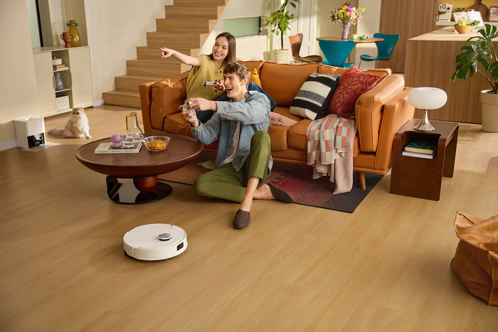 Roborock Q10 VF White product in gebruik