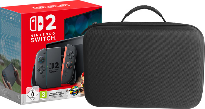 Nintendo Switch 2 + Mario Kart World + BlueBuilt Travel Case XL Main Image