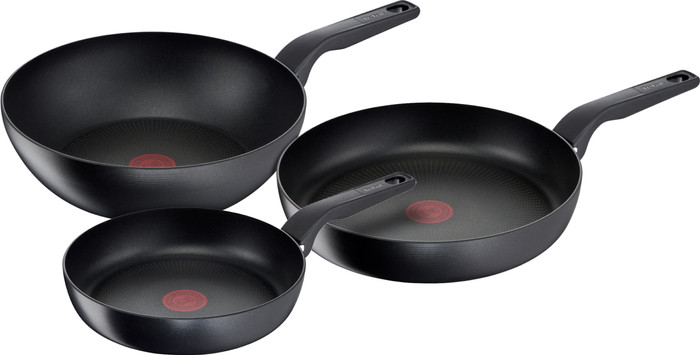 Tefal Hard Titanium Pro Set de Poêles à Frire 24 + 28 cm + Wok Main Image