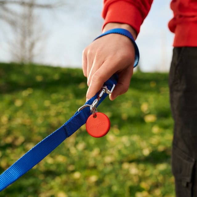 Chipolo POP red product in use