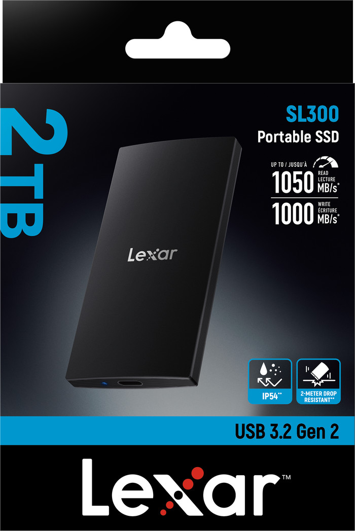 Lexar SL300 Portable SSD 2 To emballage