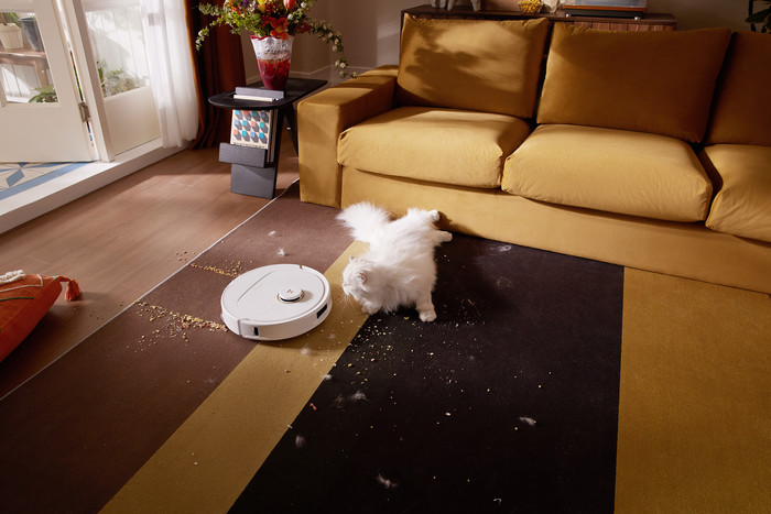 Roborock Qrevo 5AE Blanc produit à l'usage