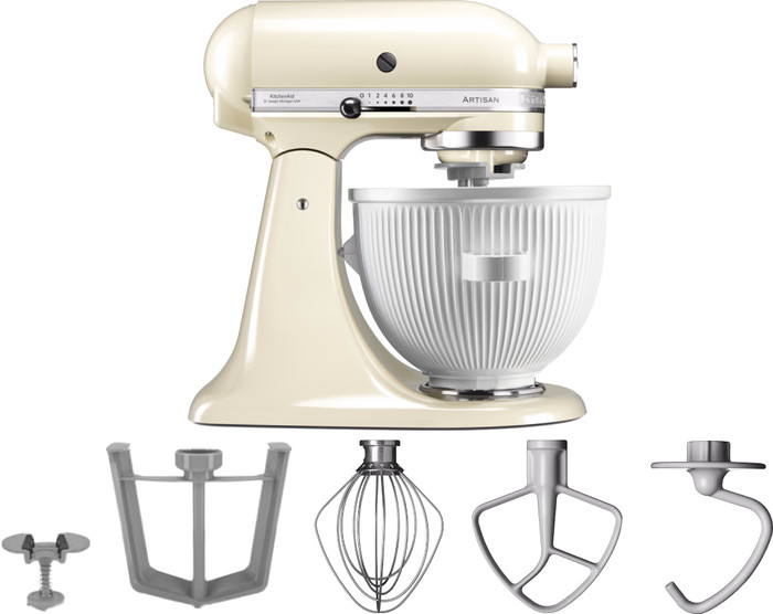 KitchenAid Artisan Robot de Cuisine 5KSM125 Crème + Sorbetière Main Image