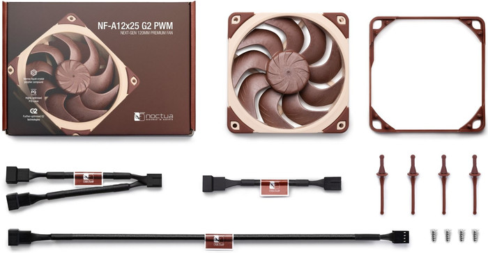 Noctua NF-A12x25 G2 PWM - Single Fan accessoire