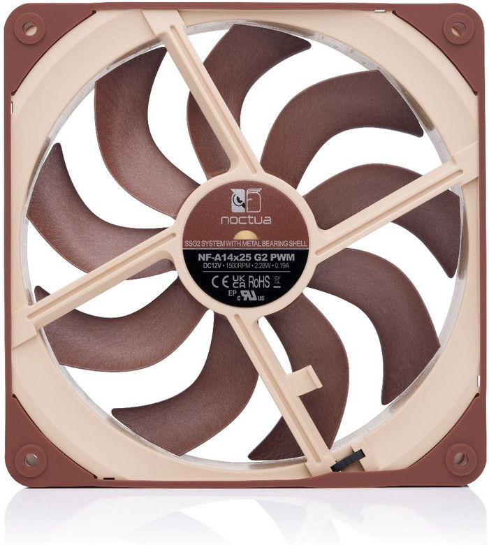 Noctua NF-A14x25 G2 PWM - Single Fan achterkant