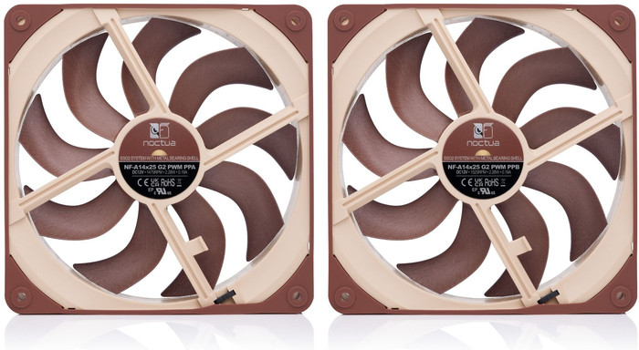Noctua NF-A14x25 G2 Sx2-PP PWM - Dual Fan Kit back